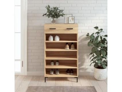 Sapateira 60X35X105 Cm Derivados de Madeira Carvalho Sonoma VIDAXL