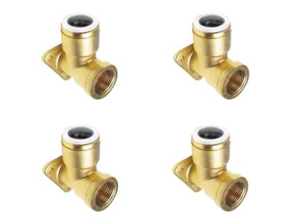 Cotovelo de Placa Traseira John Guest JG SPEEDFIT 4x de 15 mm