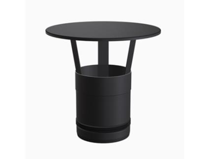 JEREMIAS SOMBRERETE 80 Ø INOX NEGRO