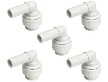 Cotovelo de Haste de 90 Graus John Guest JG SPEEDFIT 5x de 15 mm