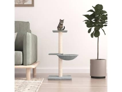 Árvore P- Gatos com Postes Arranhadores 72 Cm Cinzento-Claro VIDAXL