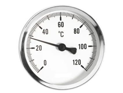 Termómetro de Temperatura 100 mm 0-120 °C 1/2 Polegada Entrada Traseira