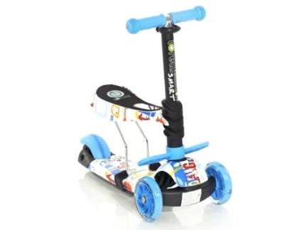 Scooter Infantil com Assento SMART by Lorelli blue tracery