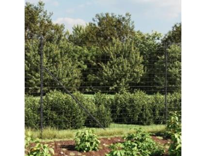 Cerca de Malha de Arame com Estacas de Fixação 2.2X10M Antracite VIDAXL