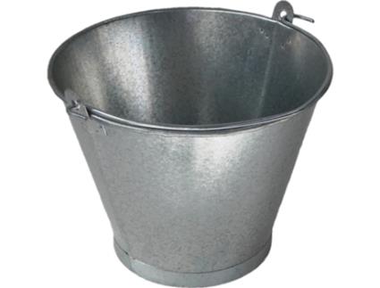 Cubo cónico galvanizado - 27,5 cm