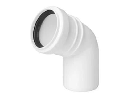 Conector de Cotovelo de Instalação de Esgoto com Diâmetro de Tubo de 32mm e Ângulo de 67 Graus