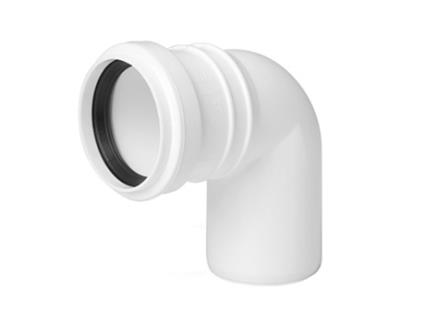 Conector de Cotovelo de Instalação de Esgoto com Diâmetro de Tubo de 32mm e Ângulo de 90 Graus