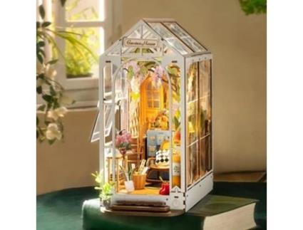 Kit de Quebra-Cabeça de Madeira 3D ROLIFE Tgb06 Holiday Garden House Diy 176 Peças (Idade minima recomendada: 14 anos)