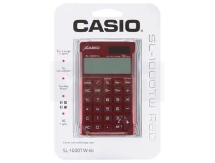 Calculadora Básica CASIO SL-1000TW Vermelho (10 dígitos)