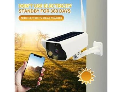 1080P Hd Ip Solar Câmera de Vigilância Cctv Áudio Solar Wifi Câmera de Segurança Sem Fio para Interior Externo Bebê Animal de Estimação