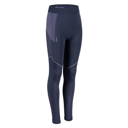 Calças Justas de Corrida Criança KIPRUN CARE 500 Azul Marinho/Malva