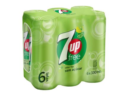 Refrigerante C/gás 7up Free 6x0.33l