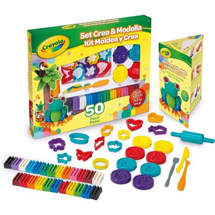 BRINQUEDO CRAYOLA SET CRIA MODELA 50X