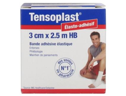 Fita Adesiva Elástica Tensoplast 3 Cm X 2,5 M Hb ESSITY