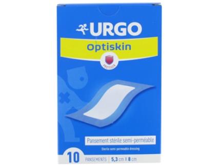 Vestido estéril curativo Optiskin semipermeável 5,3 x 8 cm 10 adesivos URGO
