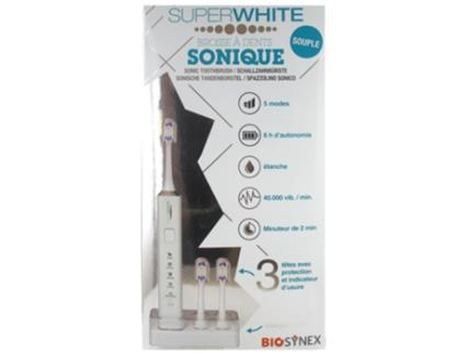 Escova de dentes Sonic Soft SUPERWHITE Cor: Branco