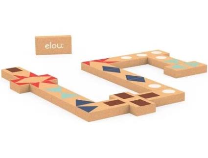 Jogo Educativo ELOU Dominó das Formas (Idade Mínima: 18 Meses - 21,5 x 7,5 x 14,5 cm)