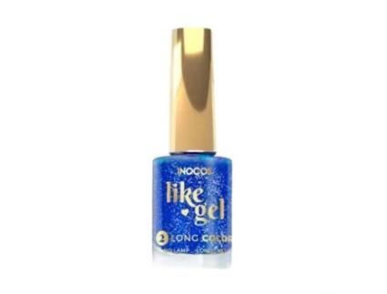 Verniz de Gel INOCOS Like Gel 150 Azul Glitter Jazz