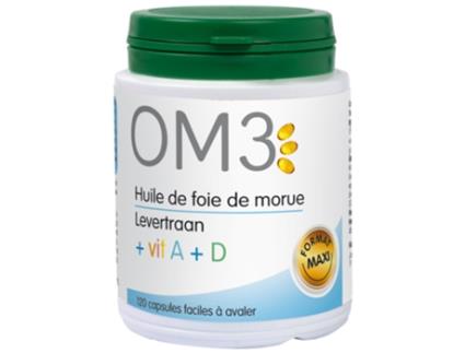 Óleo de Fígado de Bacalhau 120 Cápsulas OM3