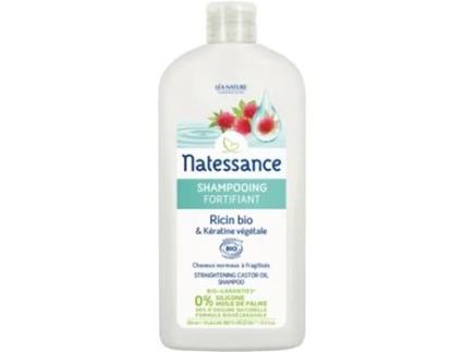 Shampoo Fortificante de Ricina Orgânica e Queratina Vegetal 500 ml NATESSANCE