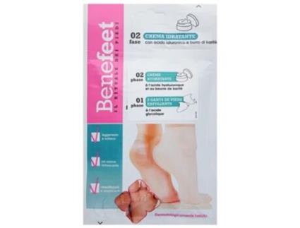 Benefeet Creme Hidratante 2 Luvas Esfoliantes para Pés Creme Hidratante BIOGENYA