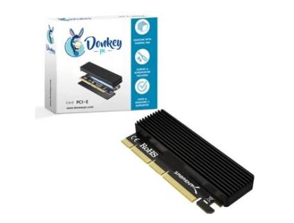 Placa DONKEY PC Nvme Mv2 Ssd para Pcie X16/X8/X4 com Dissipador de Calor