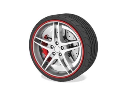 Protetor de Jantes Vermelho Occ Motorsport