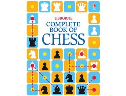 Livro the usborne complete book of chess de elizabeth dalby (inglês)