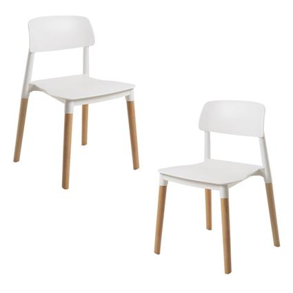 Presentes Miguel - Pack 2 Cadeiras Estin - Branco
