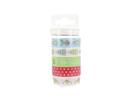5 masking tapes - Navidad clásica