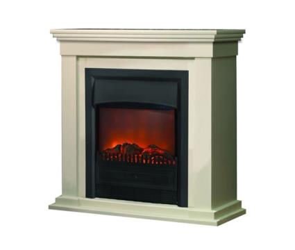 Xaralyn Calgary Lagos Lareira eléctrica com queimador de 1800W com efeito de chama, Branco