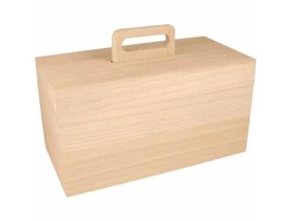 Caixa de arrumação com tabuleiro amovível - 30 x 15 x 20,5 cm Artemio