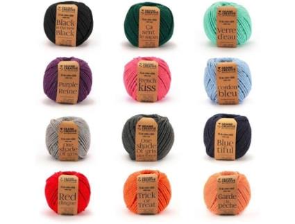 12 Bobinas de Fio de Algodão para Macramé GRAINE CRÉATIVE