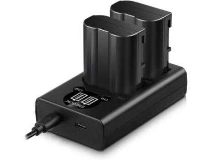 Kit 2 Baterias Carregador Duplo En-El15 para Nikon ENEGON