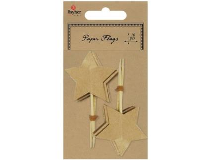 10 Pontas De Estrela - Marrom Claro Rayher