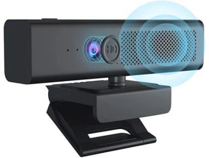 Webcam KKVOGMLE Plug And Play 1080P Full HD Visão de Grande Angular