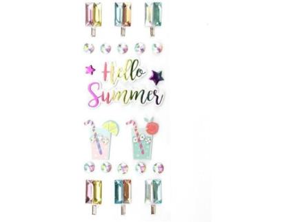 Conjunto 22 Adesivos GRAINE CRÉATIVE Hola Verano