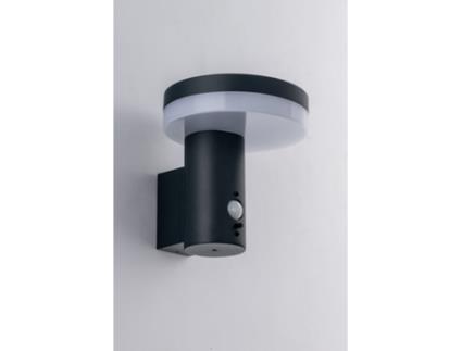 Enya Aplique Led com Carregamento Solar Antracite com Sensor de Movimento 4000K Luz Natural