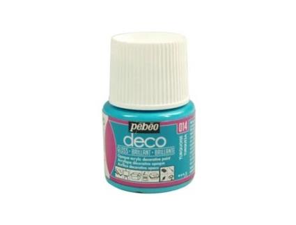 Tinta Acrílica PÉBÉO Brilhante (Opaca - Turquesa 45 ml)