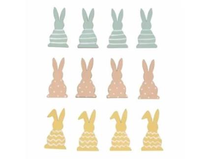 Coelhos de madeira em miniatura 4 x 2 cm Rayher