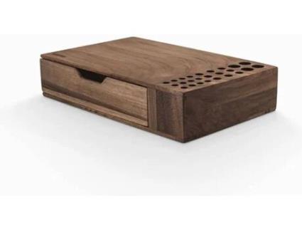 Porta-Lápis WOODSAKA Nogueira (Retangular - Madeira)