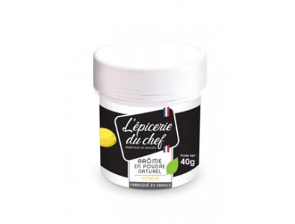 Aromatizante alimentar natural em pó de limão 40 g L'épicerie du chef