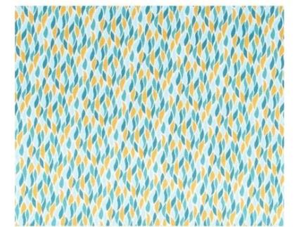 Tela de Algodão CRAFTY COTTON  (55 x 45 cm - Llamas Laranjas e Azuis)