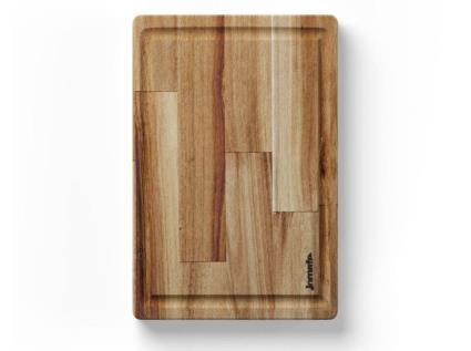 Tábua Rustic Jomafe Rectangular Com Asa Acácia 30x20x25cm