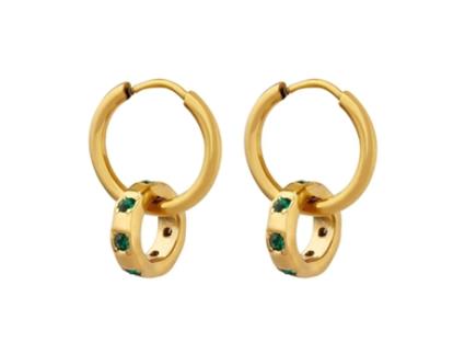 Brincos de Argolas Banhados a Ouro 18K Me Dê Cores