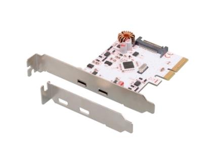 Placa de Rede Pci-Express Usb 3.0 2 Portas Externas Tipo C CONNECTLAND