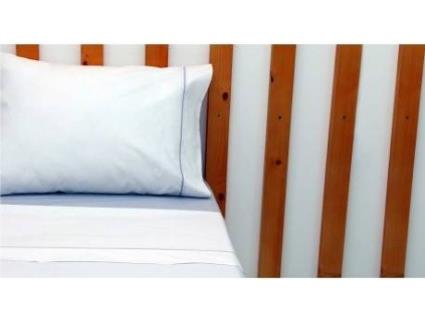 Conjunto de Lençóis Ana Branco-Cinzento 120 cm