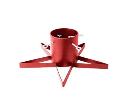 Pé de Árvore de Natal Stand Star Vermelho