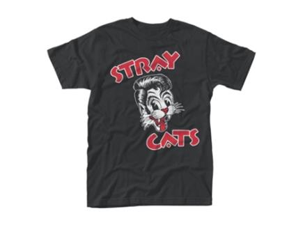 T-shirt STRAY CATS (XXXl - Preto)