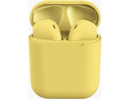 Auriculares Bluetooth True Wireless FONEDA Inpods 12 Yellow (In Ear - Microfone - Amarelo)